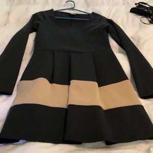 Long sleeve black dress